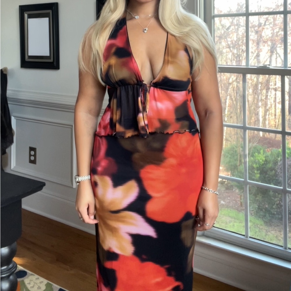 PrettyLittleThing Multicolor Floral Set
